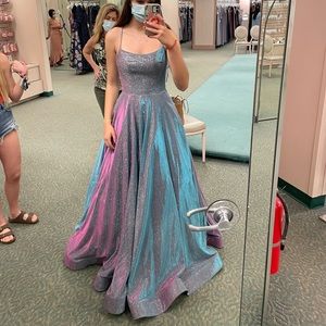 PROM DRESS, DAVIDS BRIDAL SIZE 6 WORN ONCE